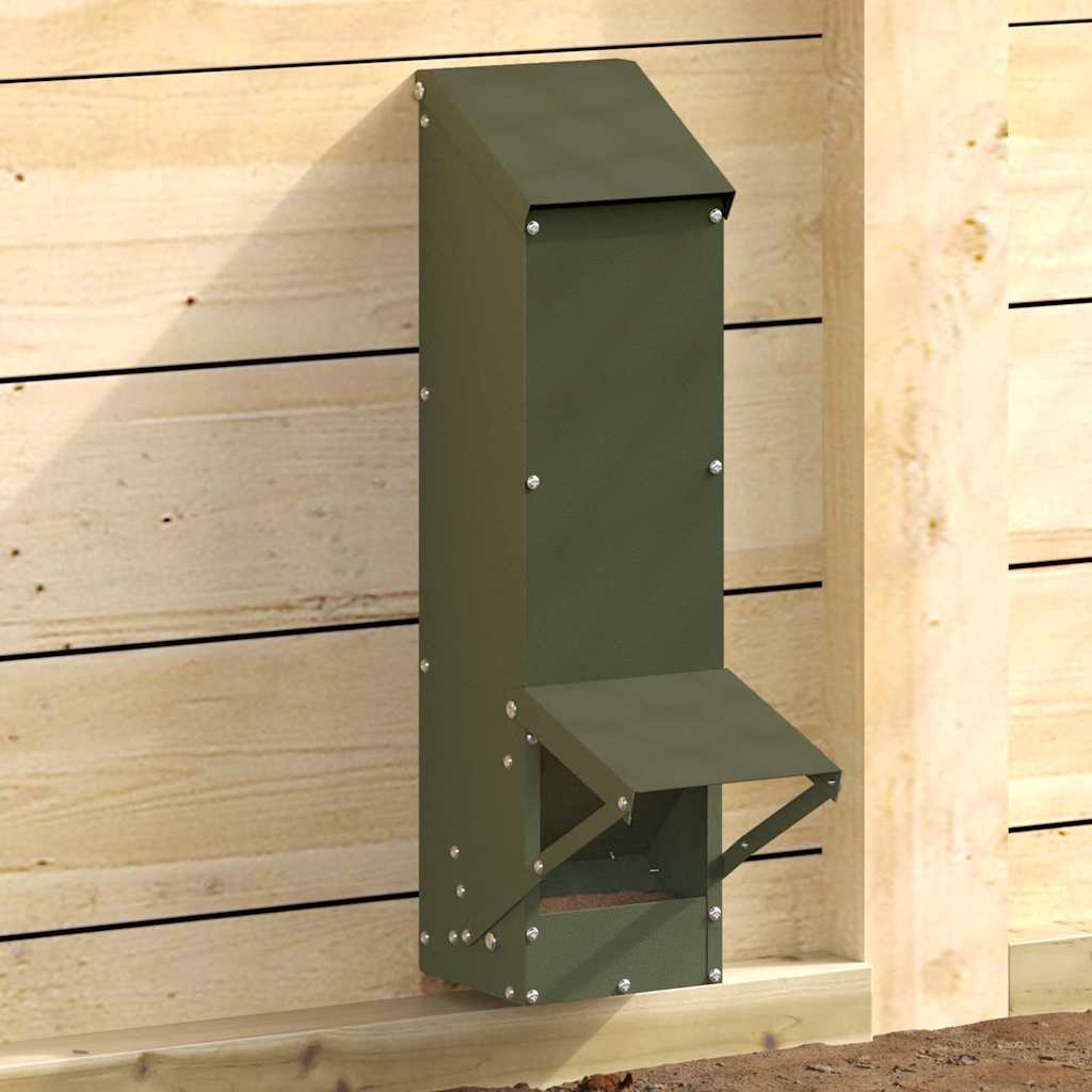 Feeder per pollo Verde oliva 13 x 12 x 51 cm 874670