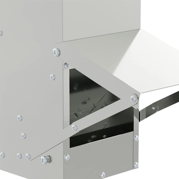 Feeder per pollo Argento 13 x 12 x 51 cm Acciaio zincato 874671