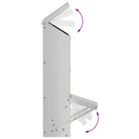 Feeder per pollo Argento 13 x 12 x 51 cm Acciaio zincato 874671