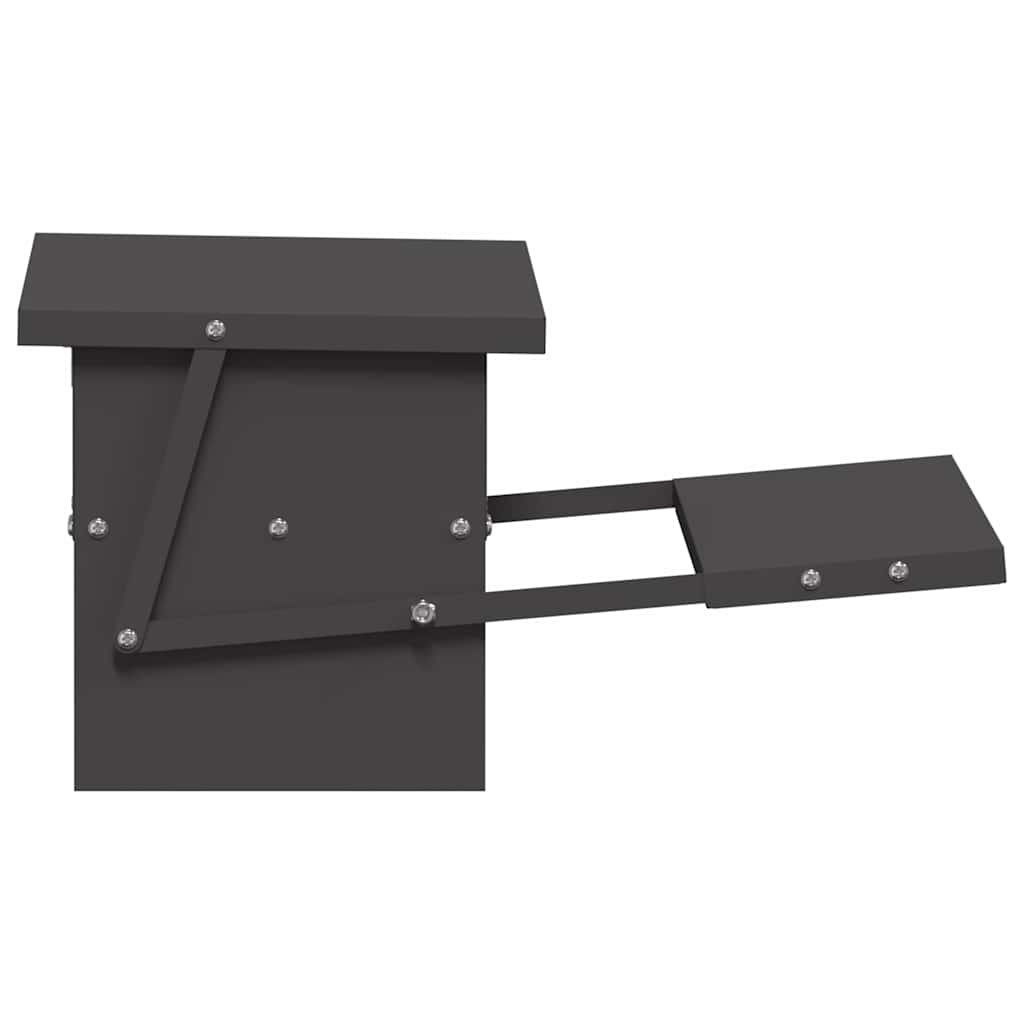 Mangiatore a Pedale per Pollo Nero 48,5 x 39,5 x 19 cm 874672