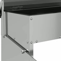 Mangiatore a Pedale per Pollo Argento 48,5 x 39,5 x 19 cm 874674