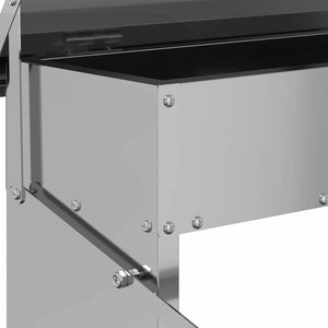 Mangiatore a Pedale per Pollo Argento 48,5 x 39,5 x 19 cm 874674