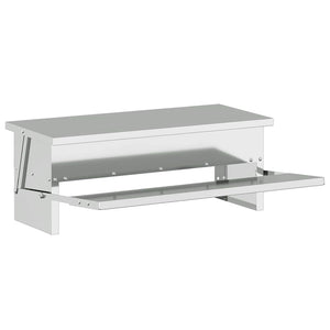 Mangiatore a Pedale per Pollo Argento 48,5 x 39,5 x 19 cm 874674