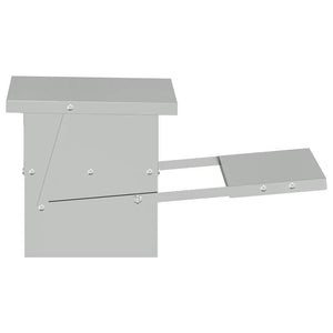 Mangiatore a Pedale per Pollo Argento 48,5 x 39,5 x 19 cm 874674