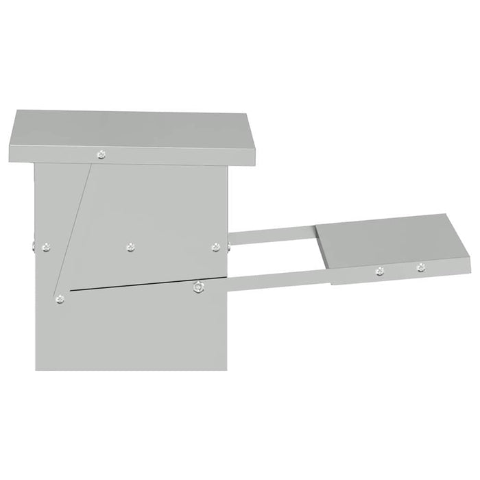 Mangiatore a Pedale per Pollo Argento 48,5 x 39,5 x 19 cm 874674