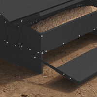 Mangiatore a Pedale per Pollo Nero 75 x 53 x 20,5 cm 874675