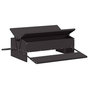 Mangiatore a Pedale per Pollo Nero 75 x 53 x 20,5 cm 874675