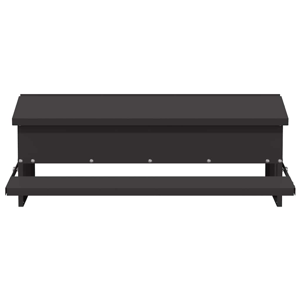 Mangiatore a Pedale per Pollo Nero 75 x 53 x 20,5 cm 874675