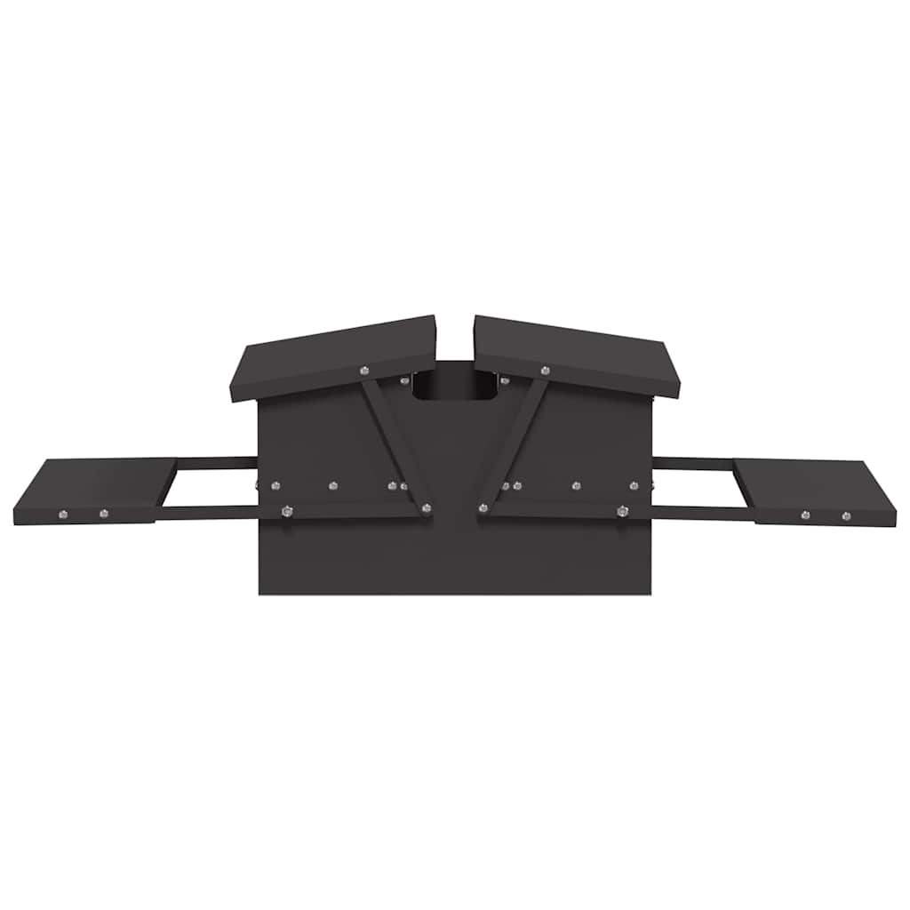 Mangiatore a Pedale per Pollo Nero 75 x 53 x 20,5 cm 874675