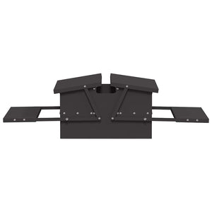 Mangiatore a Pedale per Pollo Nero 75 x 53 x 20,5 cm 874675