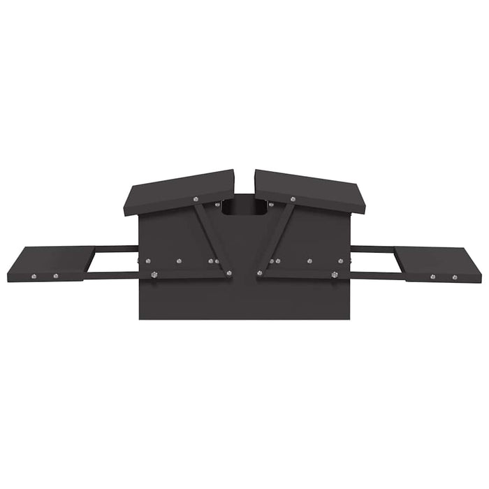 Mangiatore a Pedale per Pollo Nero 75 x 53 x 20,5 cm 874675