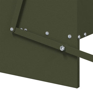 Mangiatore a Pedale per Pollo Verde oliva 75 x 53 x 20,5 cm 874676