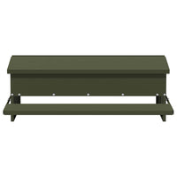 Mangiatore a Pedale per Pollo Verde oliva 75 x 53 x 20,5 cm 874676