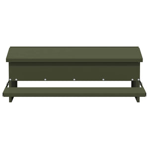 Mangiatore a Pedale per Pollo Verde oliva 75 x 53 x 20,5 cm 874676
