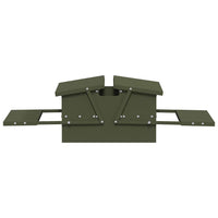 Mangiatore a Pedale per Pollo Verde oliva 75 x 53 x 20,5 cm 874676