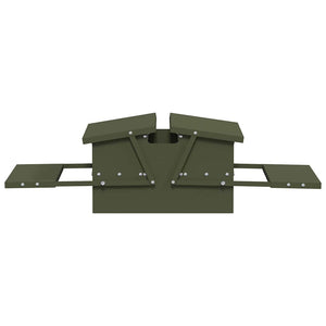 Mangiatore a Pedale per Pollo Verde oliva 75 x 53 x 20,5 cm 874676