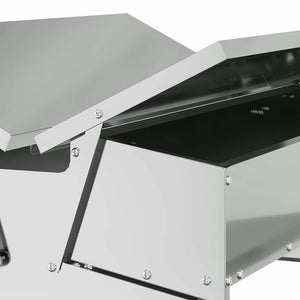 Mangiatore a Pedale per Pollo Argento 75 x 53 x 20,5 cm 874677