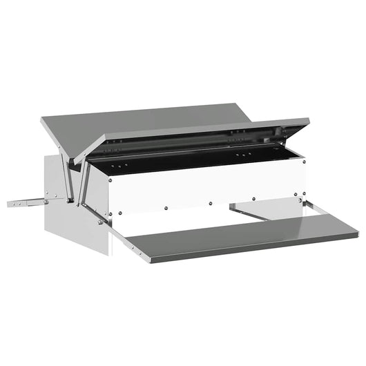 Mangiatore a Pedale per Pollo Argento 75 x 53 x 20,5 cm 874677