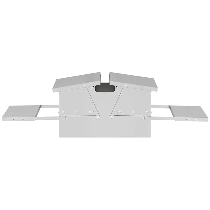 Mangiatore a Pedale per Pollo Argento 75 x 53 x 20,5 cm 874677