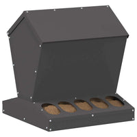 Feeder per pollo Nero 40 x 40 x 45 cm Acciaio laminato a freddo 874678