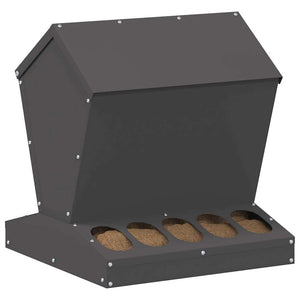 Feeder per pollo Nero 40 x 40 x 45 cm Acciaio laminato a freddo 874678