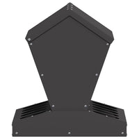 Feeder per pollo Nero 40 x 40 x 45 cm Acciaio laminato a freddo 874678