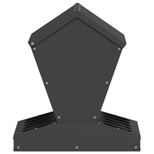 Feeder per pollo Nero 40 x 40 x 45 cm Acciaio laminato a freddo 874678