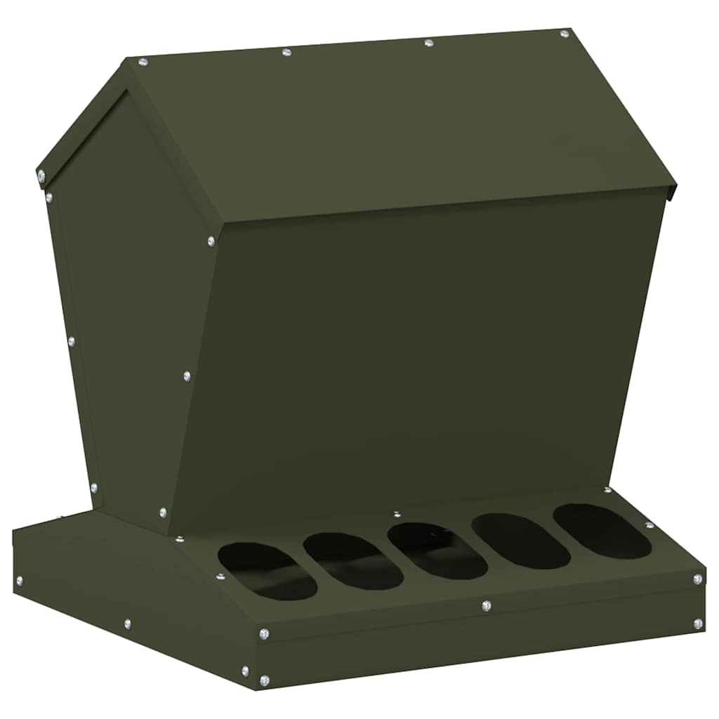 Feeder per pollo Verde oliva 40 x 40 x 45 cm 874679