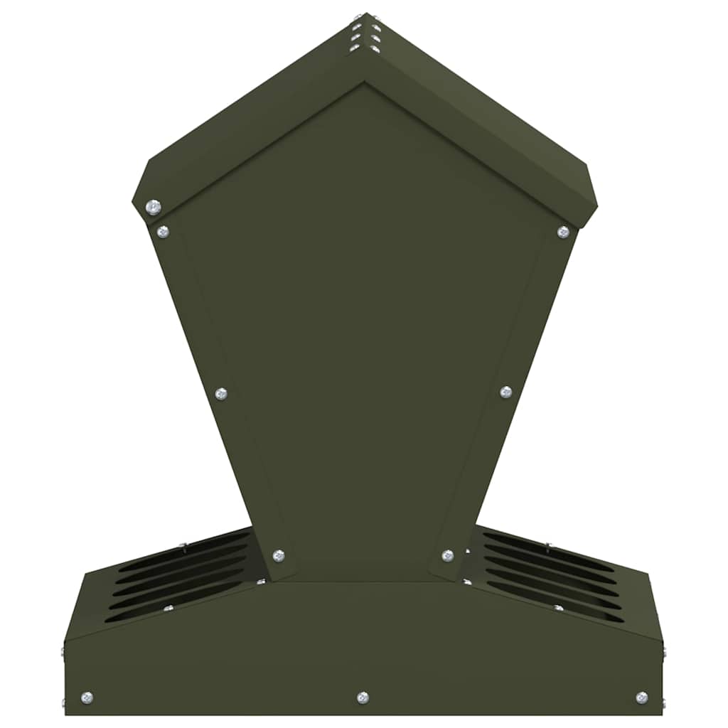 Feeder per pollo Verde oliva 40 x 40 x 45 cm 874679