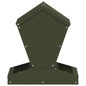 Feeder per pollo Verde oliva 40 x 40 x 45 cm 874679