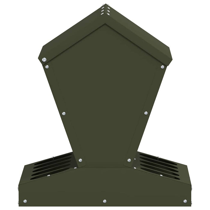 Feeder per pollo Verde oliva 40 x 40 x 45 cm 874679