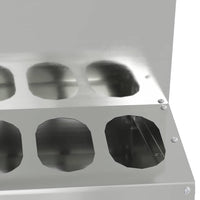 Feeder per pollo Argento 40 x 40 x 45 cm Acciaio zincato 874680