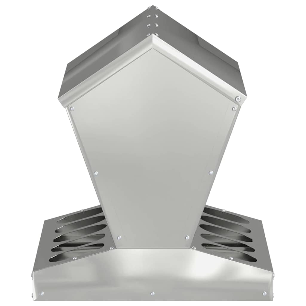 Feeder per pollo Argento 40 x 40 x 45 cm Acciaio zincato 874680