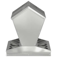 Feeder per pollo Argento 40 x 40 x 45 cm Acciaio zincato 874680