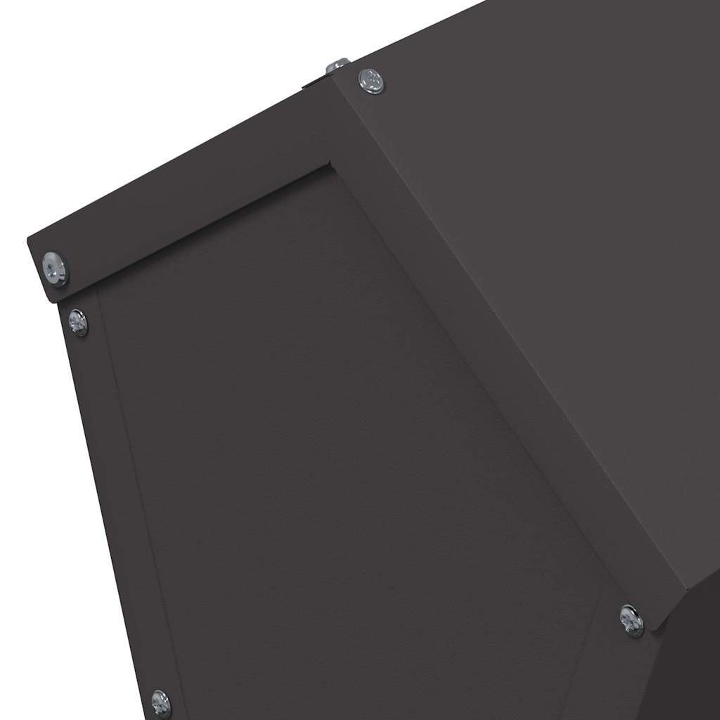 Feeder per pollo Nero 30 x 30 x 39 cm Acciaio laminato a freddo 874681