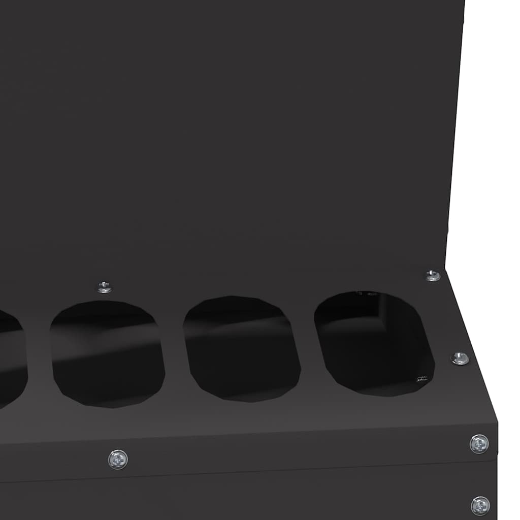 Feeder per pollo Nero 30 x 30 x 39 cm Acciaio laminato a freddo 874681