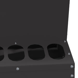 Feeder per pollo Nero 30 x 30 x 39 cm Acciaio laminato a freddo 874681