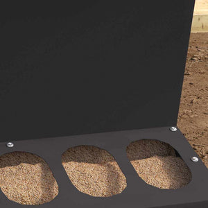 Feeder per pollo Nero 30 x 30 x 39 cm Acciaio laminato a freddo 874681