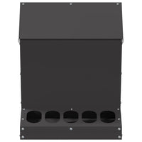 Feeder per pollo Nero 30 x 30 x 39 cm Acciaio laminato a freddo 874681