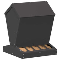 Feeder per pollo Nero 30 x 30 x 39 cm Acciaio laminato a freddo 874681