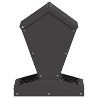 Feeder per pollo Nero 30 x 30 x 39 cm Acciaio laminato a freddo 874681