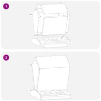 Feeder per pollo Verde oliva 30 x 30 x 39 cm 874682