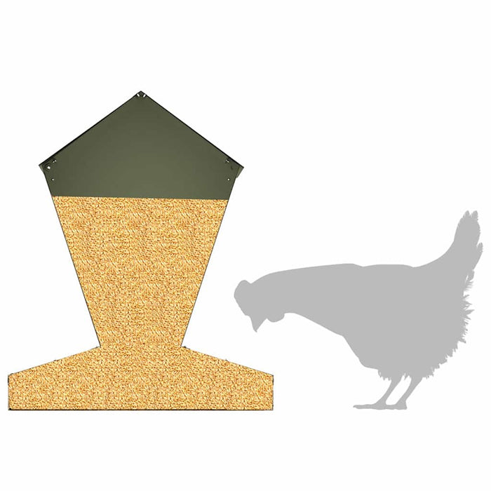 Feeder per pollo Verde oliva 30 x 30 x 39 cm 874682