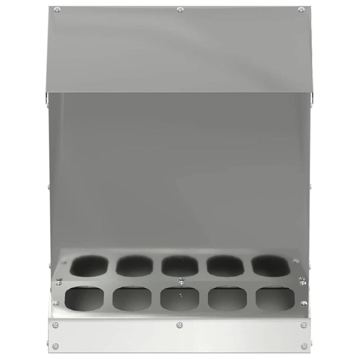 Feeder per pollo Argento 30 x 30 x 39 cm Acciaio zincato 874683