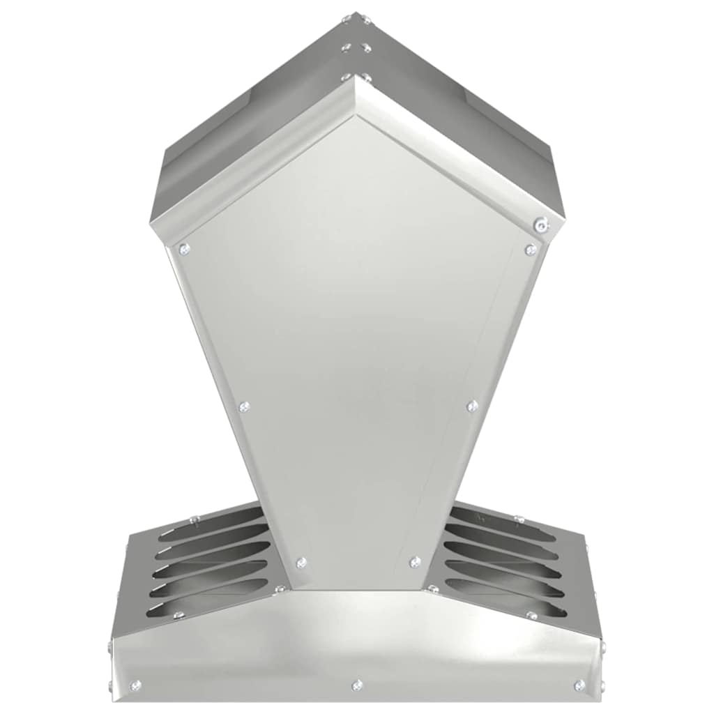 Feeder per pollo Argento 30 x 30 x 39 cm Acciaio zincato 874683