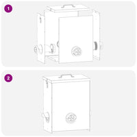 Feeder per pollo Nero 32,5 x 20,5 x 43 cm 874684