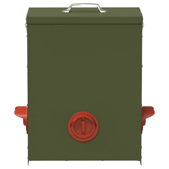 Feeder per pollo Verde oliva 32,5 x 20,5 x 43 cm 874685