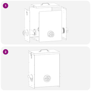 Feeder per pollo Argento 32,5 x 20,5 x 43 cm Acciaio zincato 874686