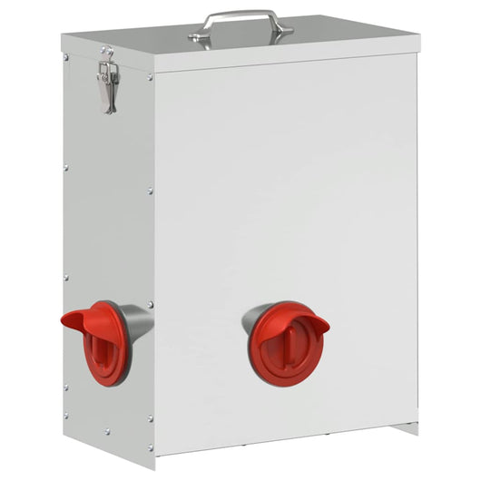 Feeder per pollo Argento 32,5 x 20,5 x 43 cm Acciaio zincato 874686