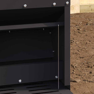 Mangiatore a Pedale per Pollo Nero 25 x 42 x 40 cm 874687